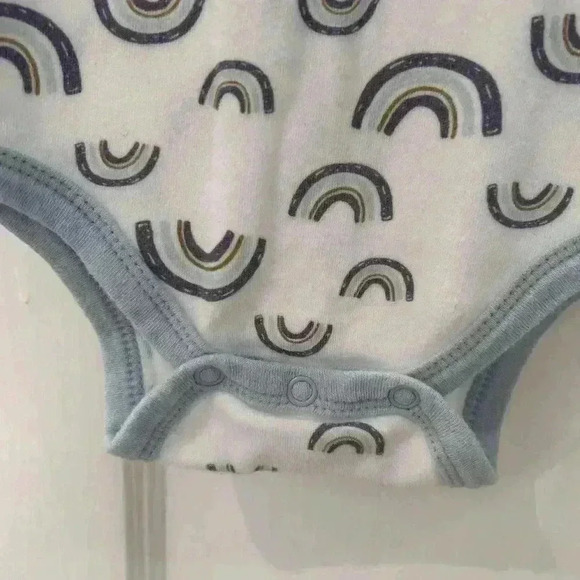 Two 3-6m Baby Boy Onesies and  a Manhattan Toy Company Hedgehog Stuffed Animal - Picture 10 of 10